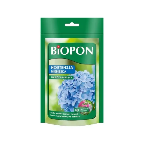 Biopon - Ingrasamant pentru colorarea hortensiilor in albastru, 200 g Biopon - Ingrasamant pentru colorarea hortensiilor in albastru, 200 g