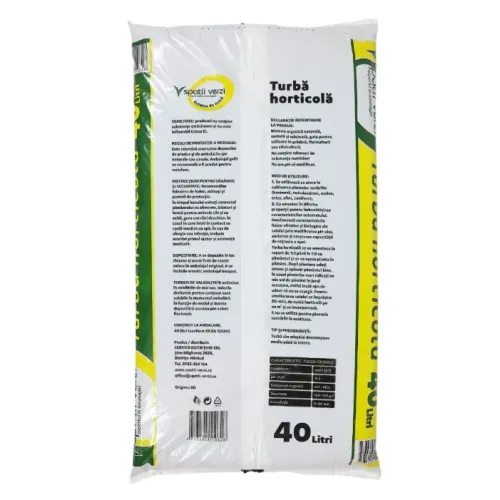 Turba Horticola 40L, ideala pentru plantarea si transplantarea plantelor