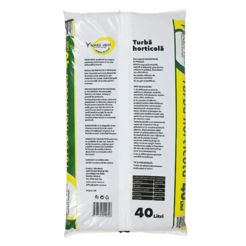 Turba Horticola 40L, ideala pentru plantarea si transplantarea plantelor Turba Horticola 40L, ideala pentru plantarea si transplantarea plantelor